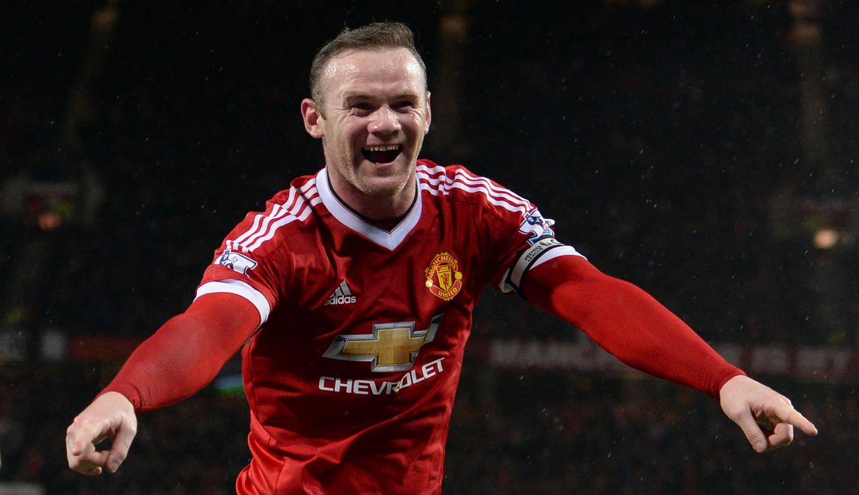 Wayne Rooney (402) - Rooney merupakan salah satu striker terbaik yang pernah dimiliki The Red Devils. Berkat penampilan apiknya, Rooney dimainkan 402 kali saat Manchester United dinahkodai Sir Alex Ferguson. (AFP/Oli Scarff)