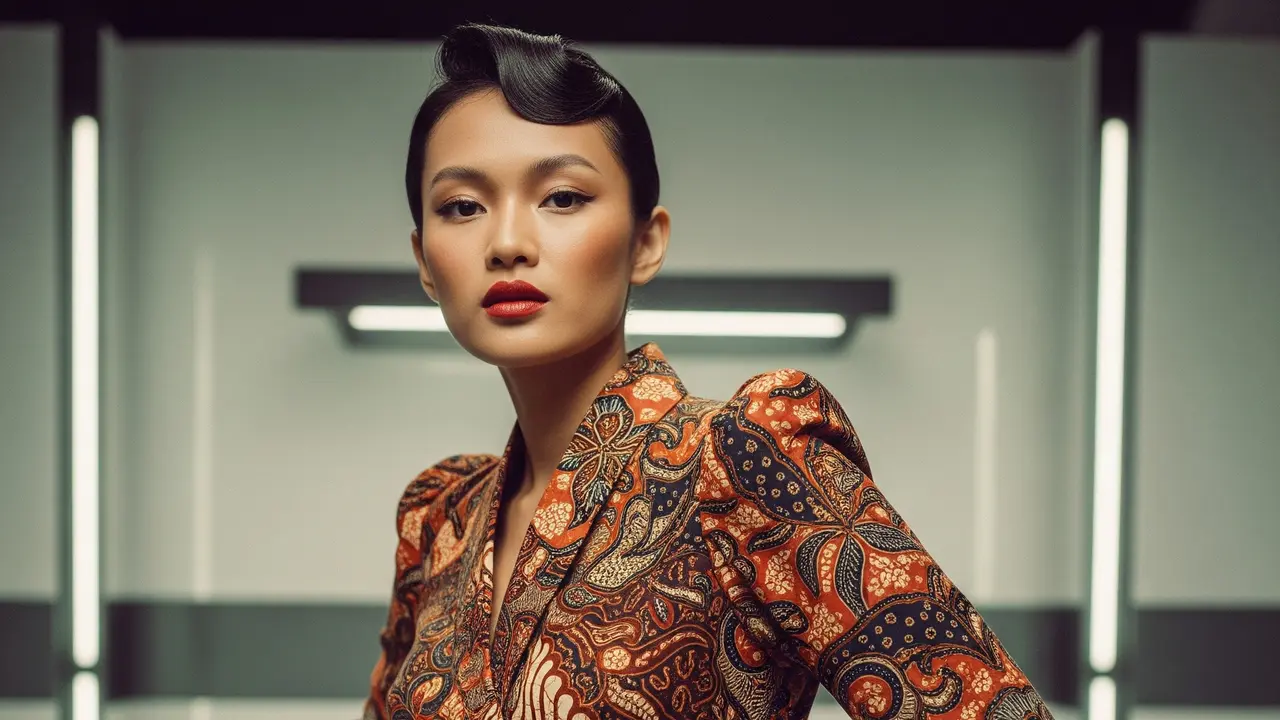 Model Batik Wanita Vintage