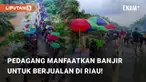 Beredar video viral terkait para pedagang yang pintar cari peluang. Kejadian tersebut berada di Kabupaten Indragiri Hulu, Riau