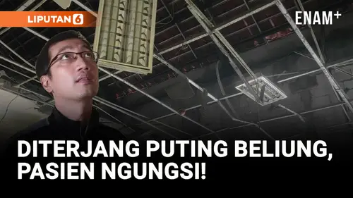 VIDEO: Atap RSUD Bangkalan Hancur Diterjang Angin Puting Beliung