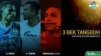 Trivia 3 Bek Tanggung Liga 1 yang Siap Unjuk Gigi pada Musim 2019 (Bola.com/Adreanus Titus)