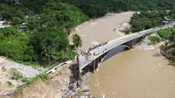 Guerrero menjadi wilayah paling terdampak Badai John yang dua kali menerjang wilayah pesisir Pasifik Meksiko. (Francisco ROBLES/AFP)