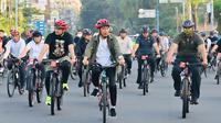 Presiden Joko Widodo atau Jokowi meninjau penataan Kota Medan, Sumatera Utara, pada Minggu (12/2/2023).  (Dok. Biro Pers Sekretariat Presiden)