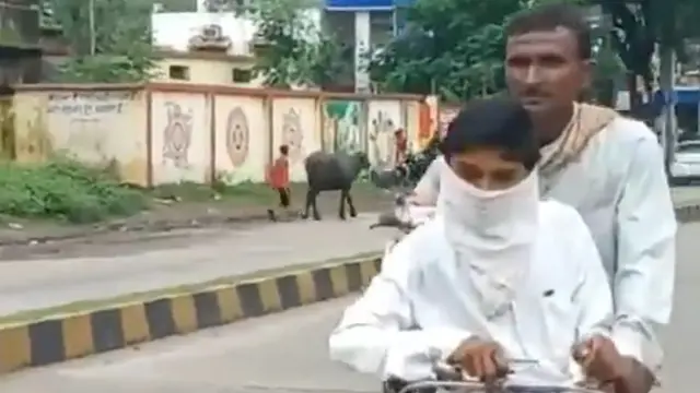 Pria Ini Antar Anaknya Sejauh 105 Km Dengan Sepeda Demi Ujian Sekolah, Bikin Haru