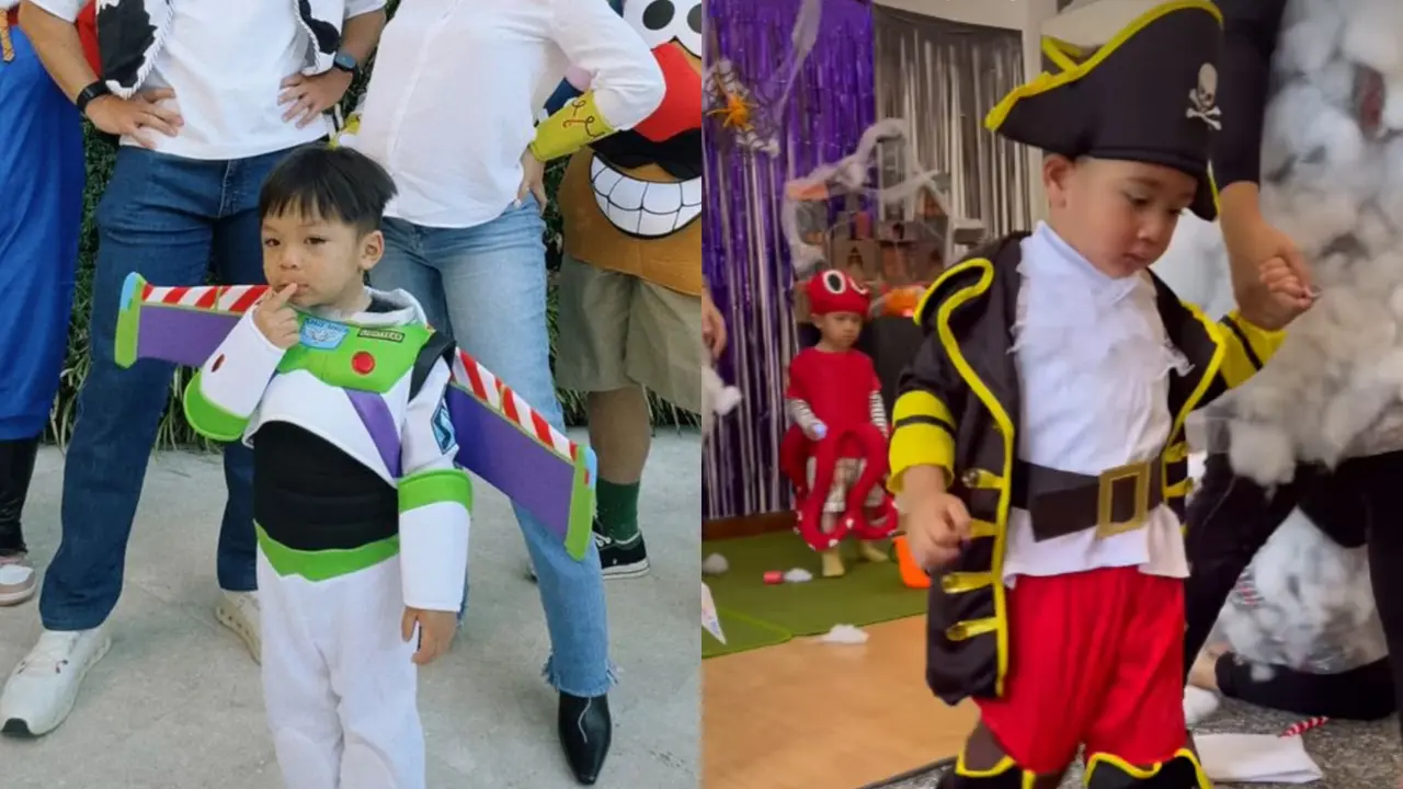 Adu Menggemaskan Issa dan Rayyanza, Duo Bayi Sultan yang Kenakan Kostum Halloween