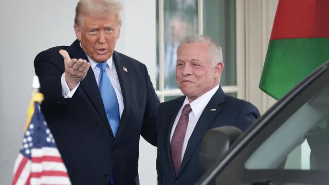 Raja Yordania bertemu dengan Presiden AS Donald Trump.(AFP)