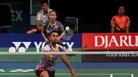 Ganda campuran, Edi Subaktiar/Richi Puspita Dili, memetik kemenangan pada laga perdana di ajang Indonesian Masters 2016, Selasa (6/9/2016). (PBSI)