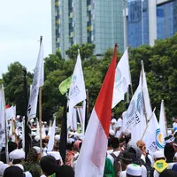 Sidang dugaan kasus penistaan agama Gubernur nonaktif DKI Jakarta Basuki Tjahaja Purnama alias Ahok kembali di gelar pada Selasa (27/12/2016). Sidang itu juga dihadiri oleh Front Pembela Islam (FPI). (Adrian Putra/Bintang.com)