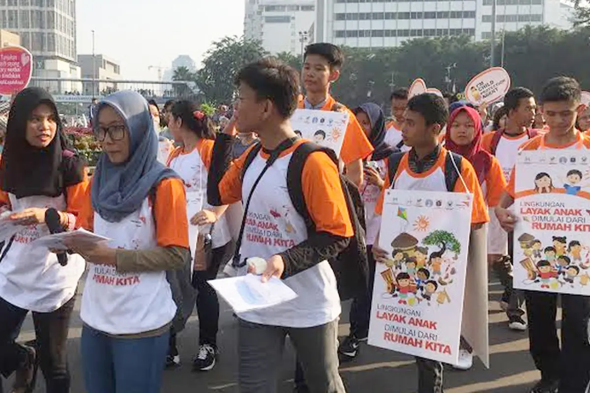 Dalam rangka Hari Anak Nasional, WVI mengajak orangtua setop melakukan kekerasan pada anak (Bella Jufita Putri/Liputan6.com)
