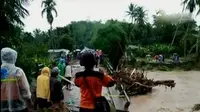 Dua kabupaten di Sumatera Barat, terendam banjir. (Liputan 6 SCTV)