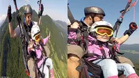 Video Keren Balita Paralayang di Ketinggian 2.000 Meter