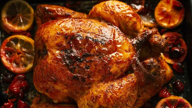 Ilustrasi menu ayam panggang/freepik.com/valeria_aksakova