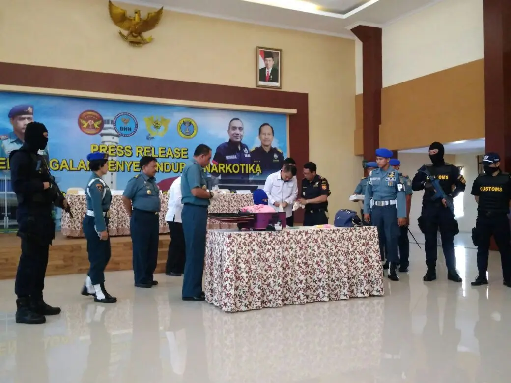 Aparat menyita barang bukti 120 gram sabu yang disembunyikan di Miss V. Foto: (Dian Kurniawan/Liputan6.com)