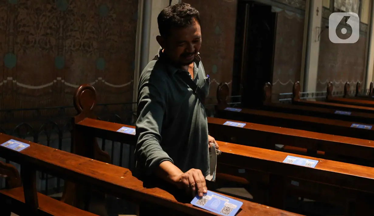 Gereja Katedral Jakarta akan menggelar misa yang diselenggarakan pada 24-25 Desember 2023. (Liputan6.com/Herman Zakharia)