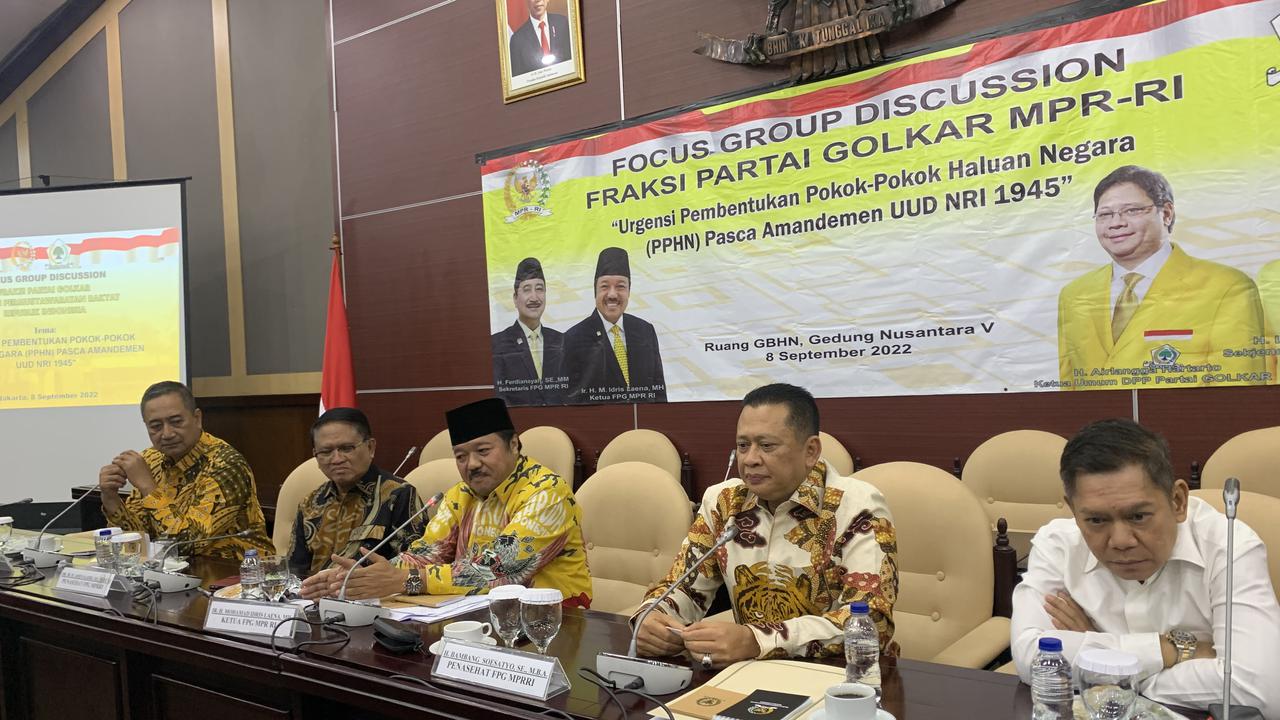 Focus Group Discussion (FGD) Fraksi Partai Golkar soal Pembahasan PPHN