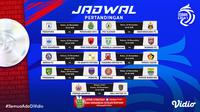 Jadwal dan Link Streaming BRI Liga 1 2021/2022 Pekan Ke-13 di Vidio. (Sumber : dok. vidio.com)