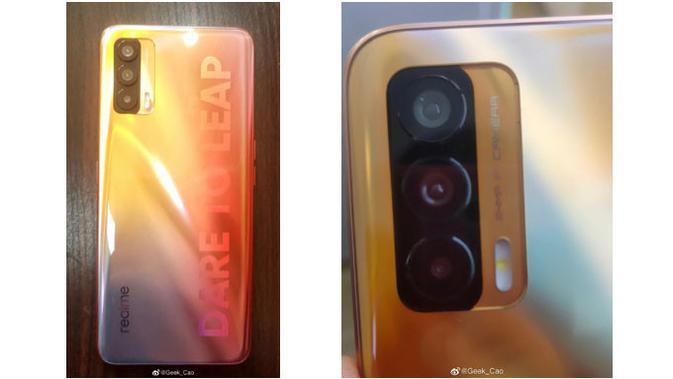 Penampakan foto bodi belakang Realme Koi yang beredar di internet. (Doc: Weibo/ @Geek_Cho)