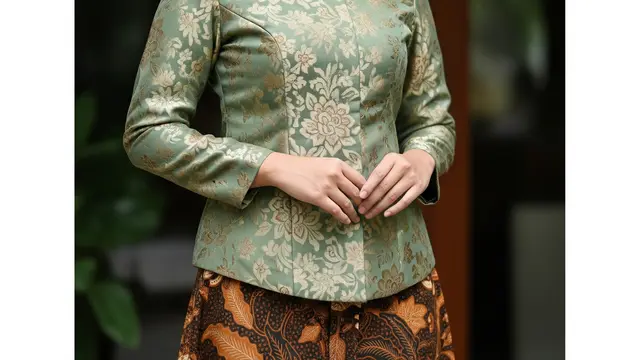 Padu Padan Warna Atasan Brokat Bawahan Batik