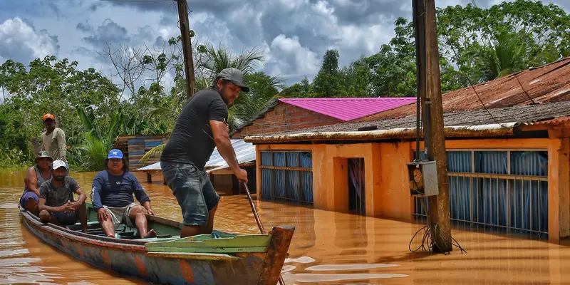 Potret Kondisi Banjir di Bolivia