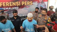 Polisi menangkap dua tersangka penipuan CPNS di Pemalang. (Foto: Liputan6.com/Humas Polres Pemalang)