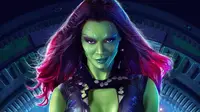 Zoe Saldana sebagai Gamora di Guardians of the Galaxy. (Via: ScreenRant)