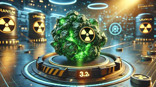 Ilustrasi uranium. (Foto by AI)