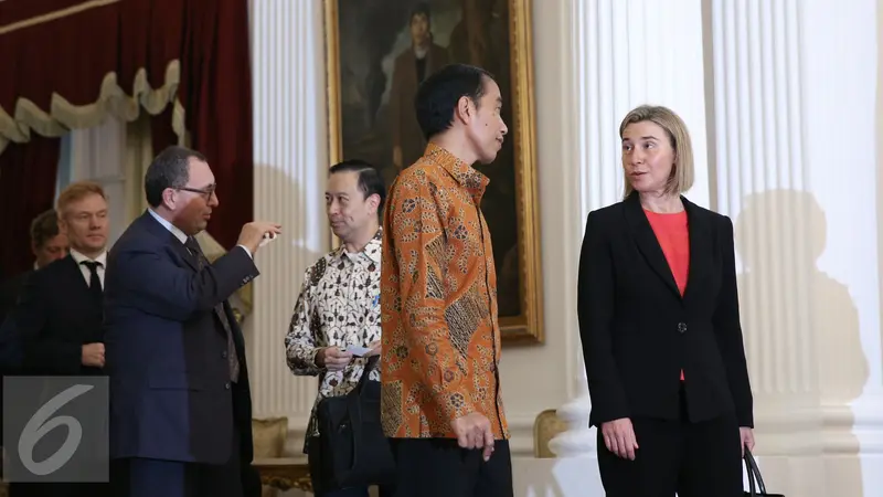 20160408- Presiden Jokowi Terima Delegasi  Uni Eropa di Istana Negara-Jakarta- Faizal Fanani