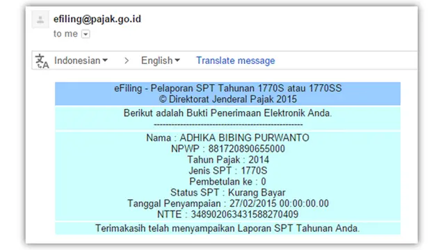 Simulasi e-Filing 1770S