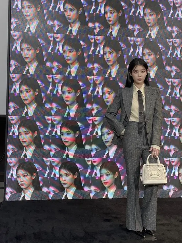 Gaya Berkelas Girl Boss IU di Milan Fashion Week, (@dlwlrma)