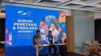 Survei Penetrasi & Perilaku Internet 2023 oleh APJII (Doc: Liputan6.com/SulungLahitani)