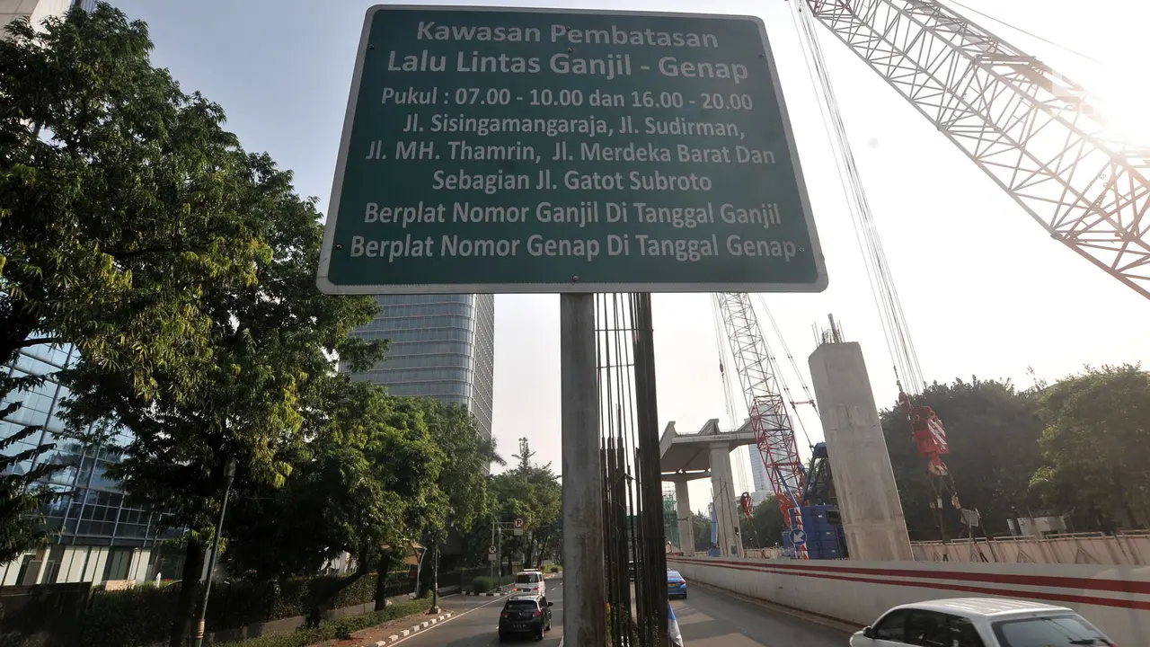 Rambu Perluasan Ganjil-Genap Disiapkan Jelang Uji Coba Besok