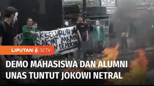 VIDEO: Mahasiswa-Alumni Universitas Nasional Menuntut Jokowi untuk Netral di Pemilu 2024