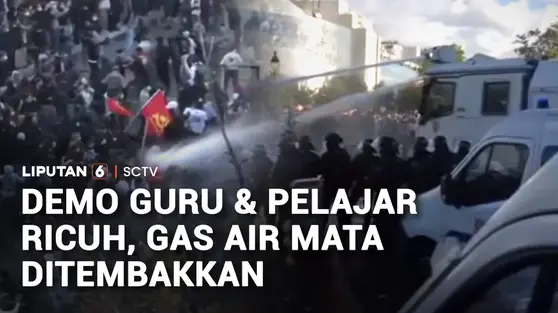 Demo Pelajar di Paris Ricuh, Ratusan Orang Ditangkap