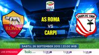 Live Streaming AS Roma vs Carpi
