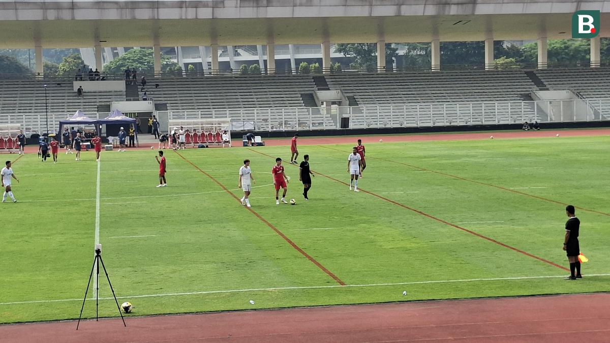 Luke Vickery, Mitchell Baker, dan Mathew Baker Ikuti Sesi Internal Game Timnas Indonesia di Stadion Madya GBK