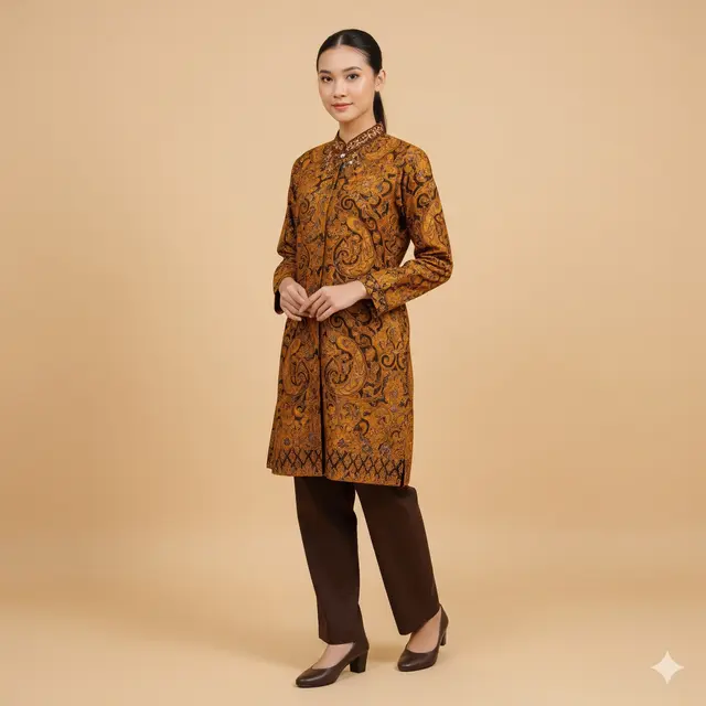 Tunik Batik Modis untuk Kerja Terbaru 2025. Gemini
