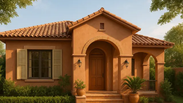 Model Rumah Type 36 Gaya Mediterania 1 Lantai