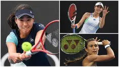 Sejumlah petenis cantik dunia turut ambil bagian pada Turnamen Australia Open 2020, mulai dari Nao Hibino hingga Julia Goerges. Tak hanya berparas cantik para petenis itu juga memiliki skill yang berkelas dunia. (Kolase Foto dari AFP)