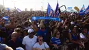 Kelolosan ini membuat The Blue Sharks menjadi negara dengan populasi terkecil kedua yang lolos ke Piala Dunia, setelah Islandia, pada Piala Dunia 2018. (AFP/Queila Fernandes)