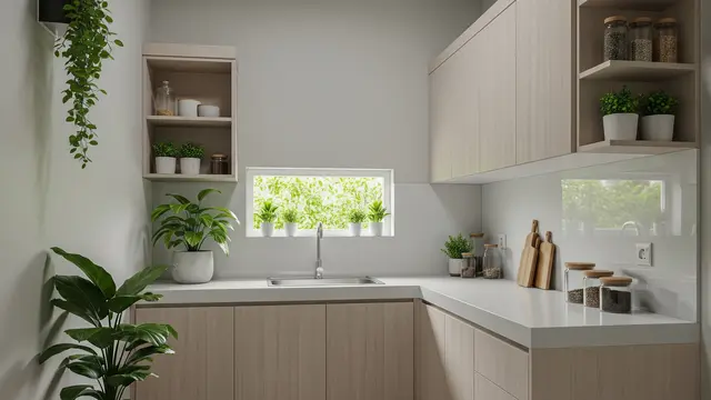 Desain Kitchen Set Kecil Murah Budget 10 Juta/ Ilustrasi AI