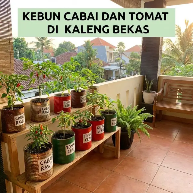 Ide Kebun Sayur di Rumah Modal Rp 100 Ribuan