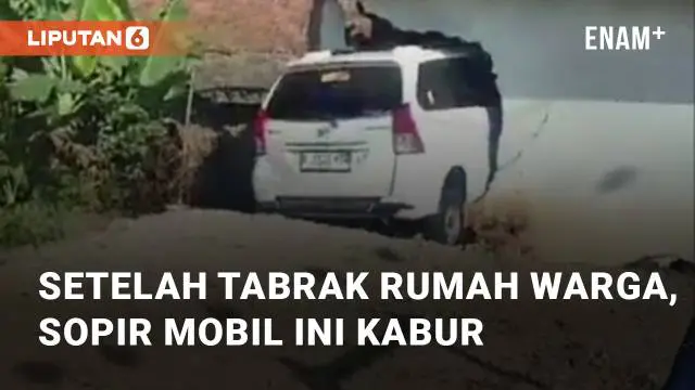 Viral kejadian mobil tabrak rumah warga di Kecamatan Caringin, Garut, Kamis (14/09/2023). Sang supir dari mobil tersebut segera kabur dari TKP dan tak bertanggung jawab