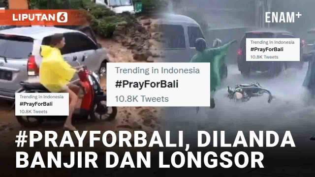 Media sosial diramaikan dengan tagar #PrayForBali. Tagar muncul usai sejumlah wilayah di Bali dilanda hujan hingga banjir berarus deras. Seperti yang terjadi di Ubud pada Selasa (18/10/2022).