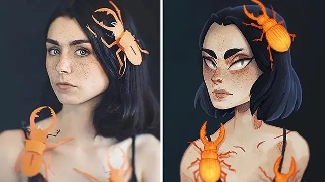 7 Foto Asli Ini Diubah Jadi Karya Ilustrasi, Bikin Kagum