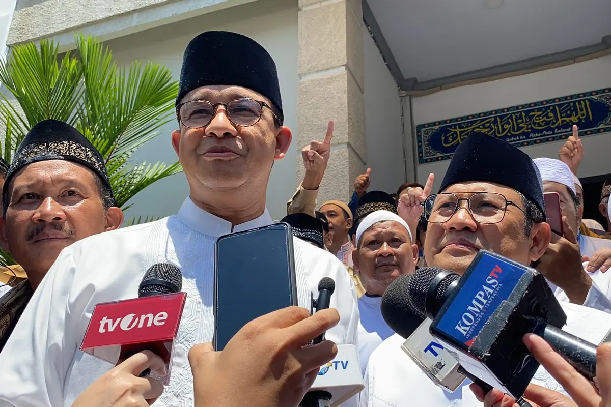 Pasangan capres dan cawapres nomor urut 1 Anies Baswedan-Muhaimin Iskandar alias Cak Imin.