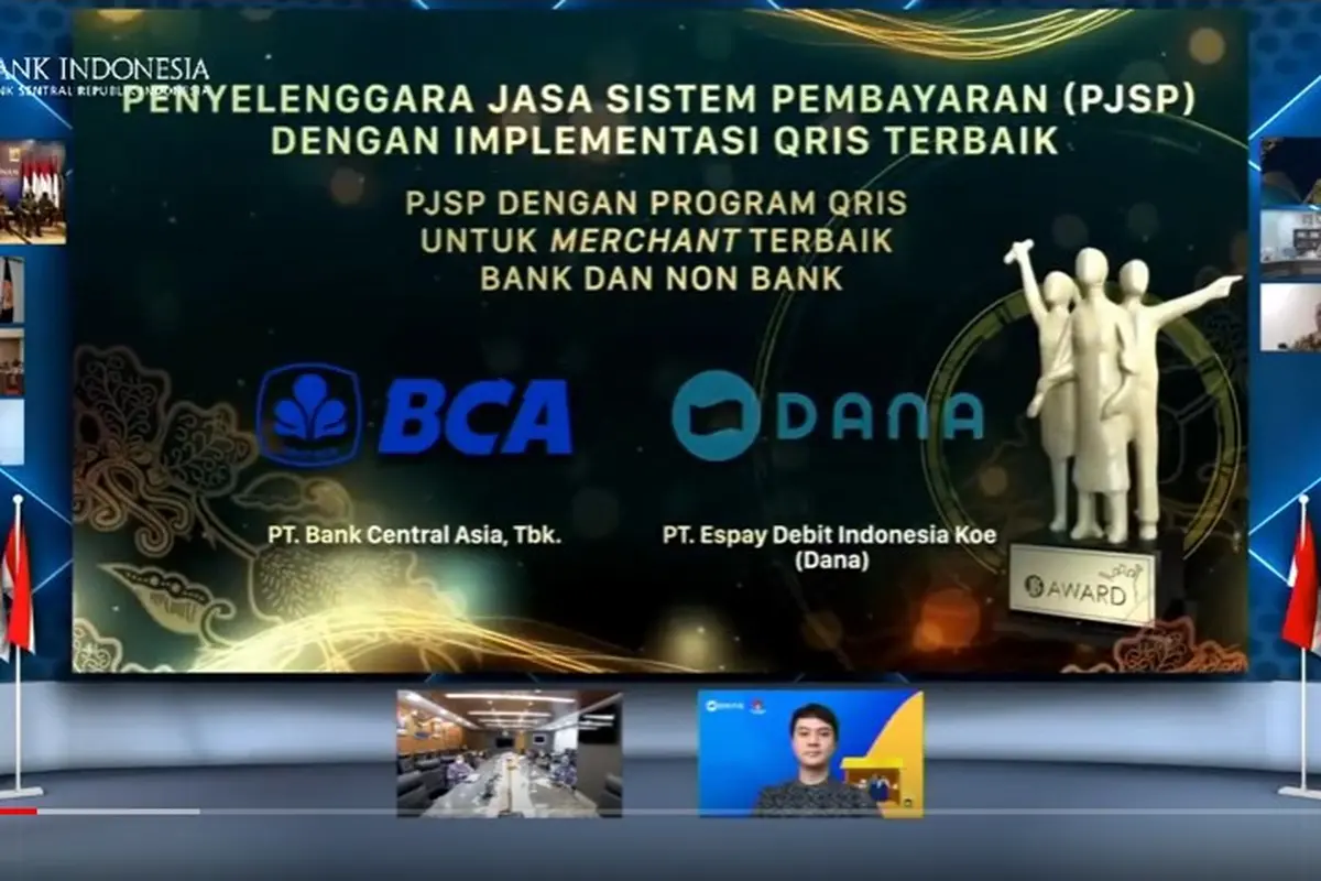 PT Espay Debit Indonesia Koe (DANA) memperoleh penghargaan dalam ajang Bank Indonesia Award 2020.