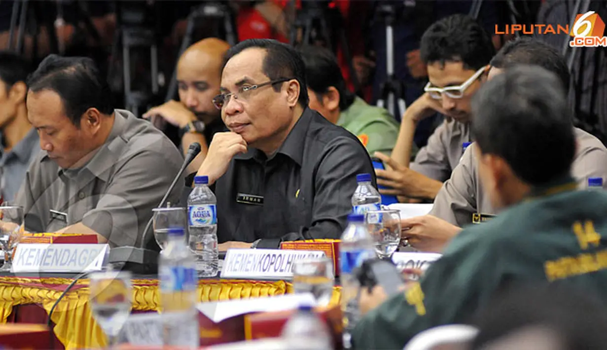 Perwakilan deputi dari beberapa kementerian juga tampak hadir dalam Rapat Pleno (Liputan6.com/Danu Baharuddin)