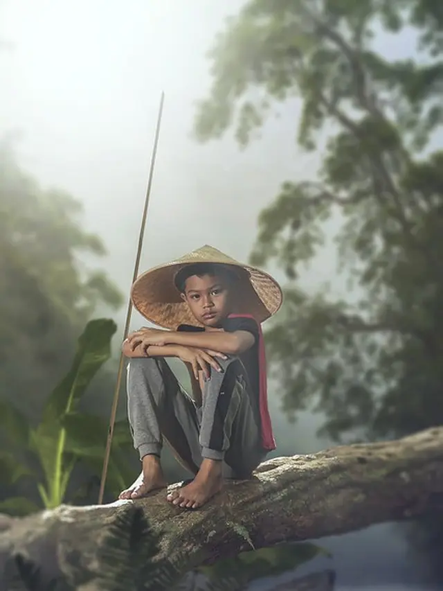 Ilustrasi menekuk kaki ke atas