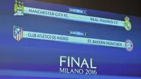 Manchester City berhadapan melawan Real Madrid pada babak semifinal Liga Champions. (UEFA)