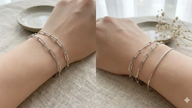 Gelang Rantai Tipis (Paperclip Chain) (Gemini AI)